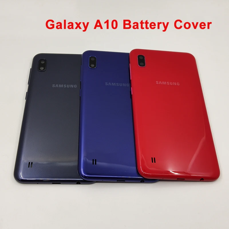 Для samsung Galaxy A10 2019 A105 батарея задняя крышка чехол Корпус Крышка с ключ для боковой