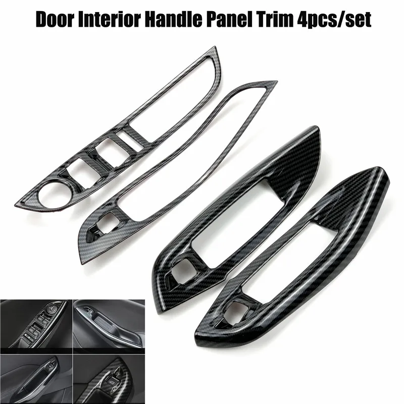 handle panel trim Emaicoca Автомобильный держатель для стакана воды панель переменного тока вентиляционное отверстие обзор зеркальный декоративный чехол для Ford Focus 3 2012 - Название цвета: handle panel trim