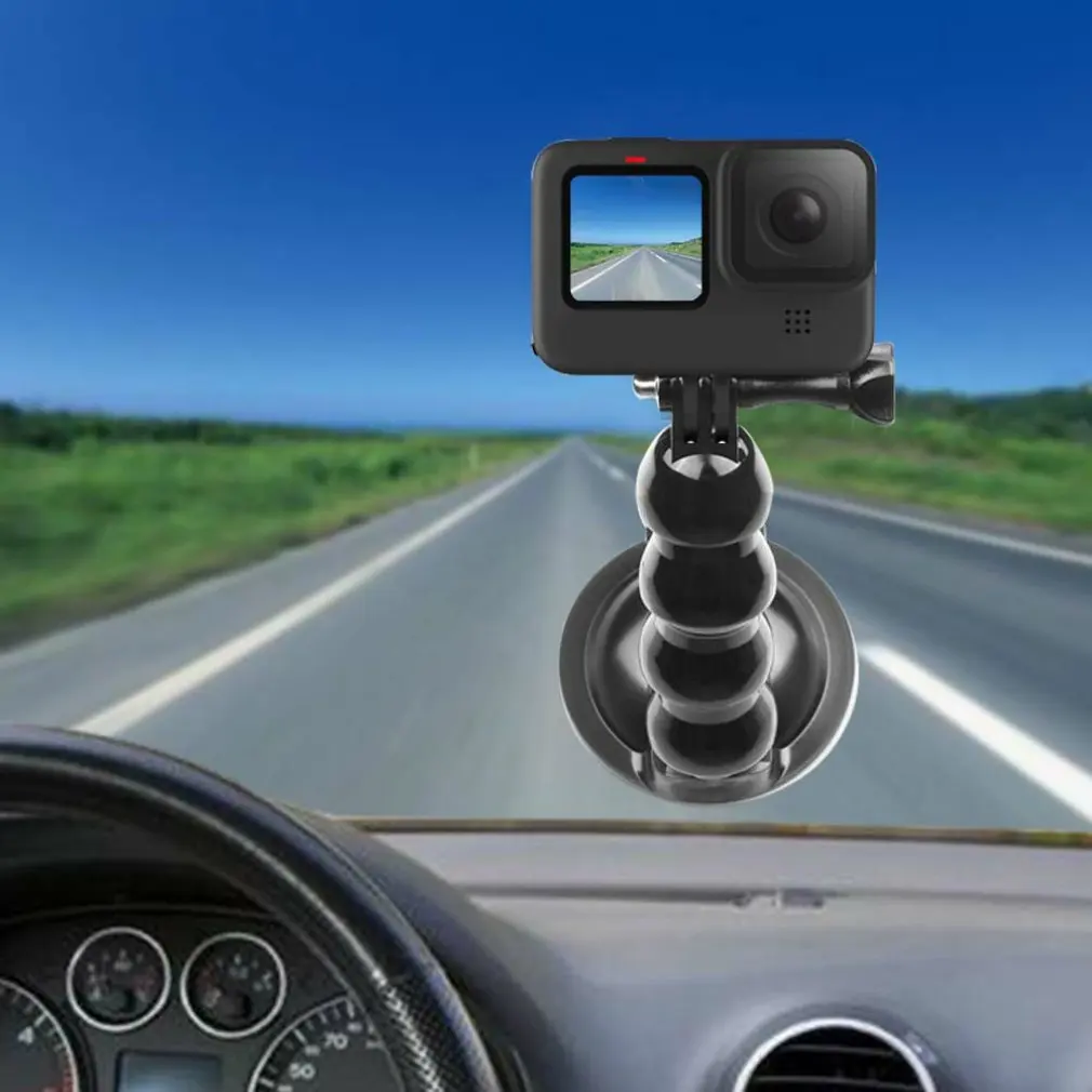

Adjustable Suction Cup Car Mount for GoPro 9 max3215 Cameras Holder with Safety Tether Action Camera Accessories