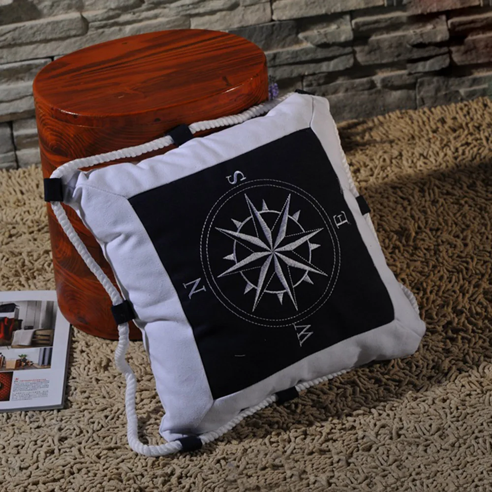

Vintage Mediterranean Sofa Cushion Linen Throw Pillow Car Home Decorative Pillow new