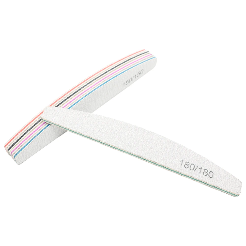Профессиональная пилка для ногтей 1 шт. наждачная бумага толстые полумесячные