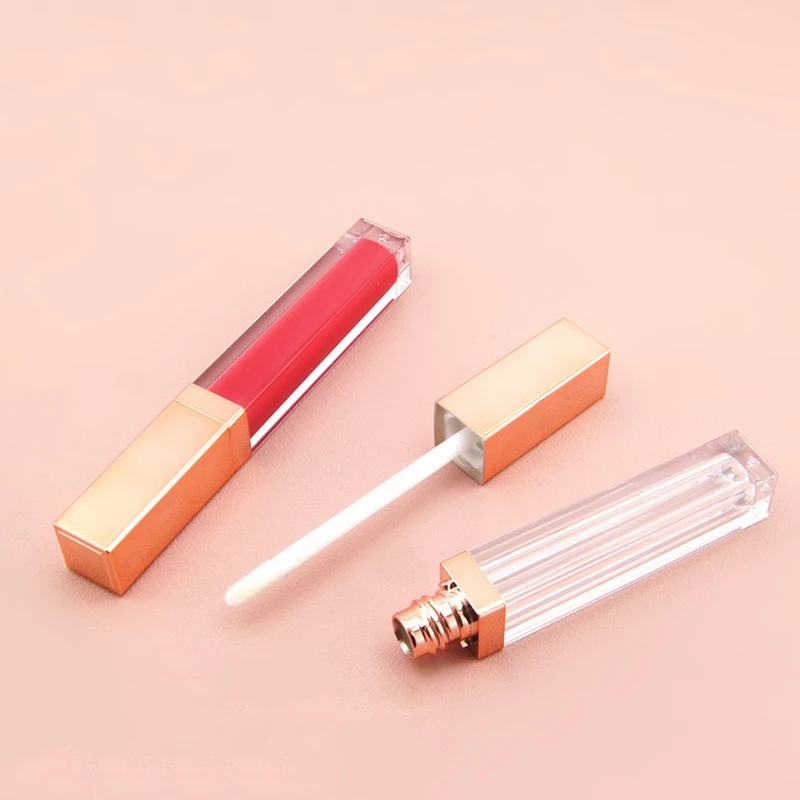2 шт. высокого класса из розового золота бутылка для блеска губ Пластик пустой