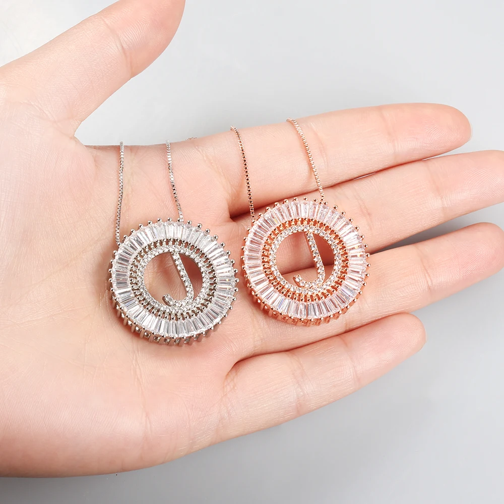 26 ожерелье с надписью женские модели мужской AAA циркон цепочка инкрустированная