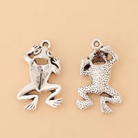 30pcslot tibetan silver frog charms pendants for necklace bracelet earring jewelry making accessories
