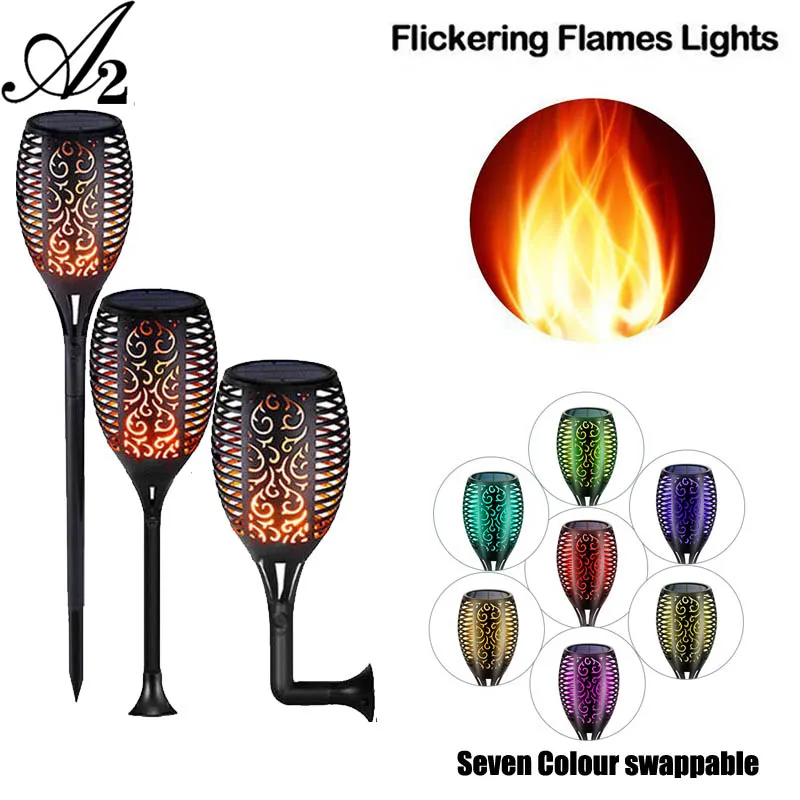 Имитация пламени лампа ландшафтное освещение украшение пламя мерцание фигурка