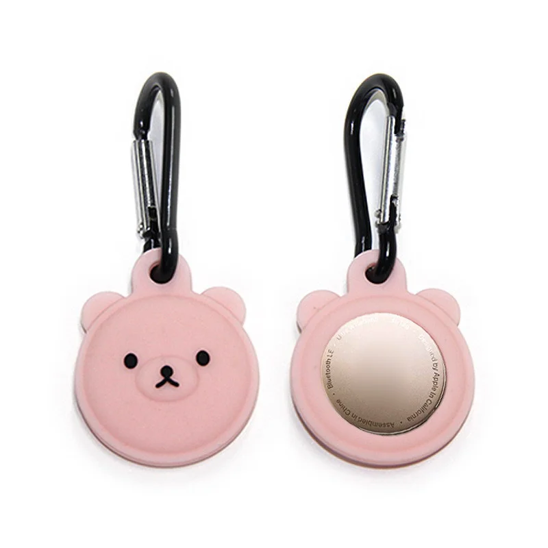 

Protective Cover Location Tracker Silicone Case With Buckle For AirTags Tracker High-quality Silicone Material, Soft And Comfort