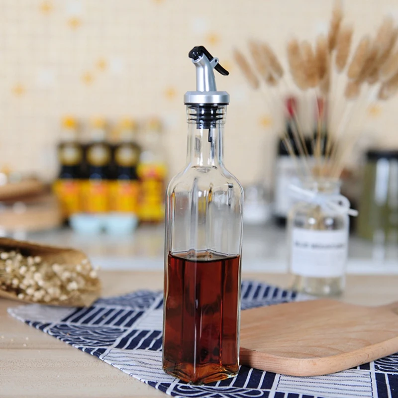 Приправа бутылки диспенсер для приготовления пищи стеклянная бутылка хранения