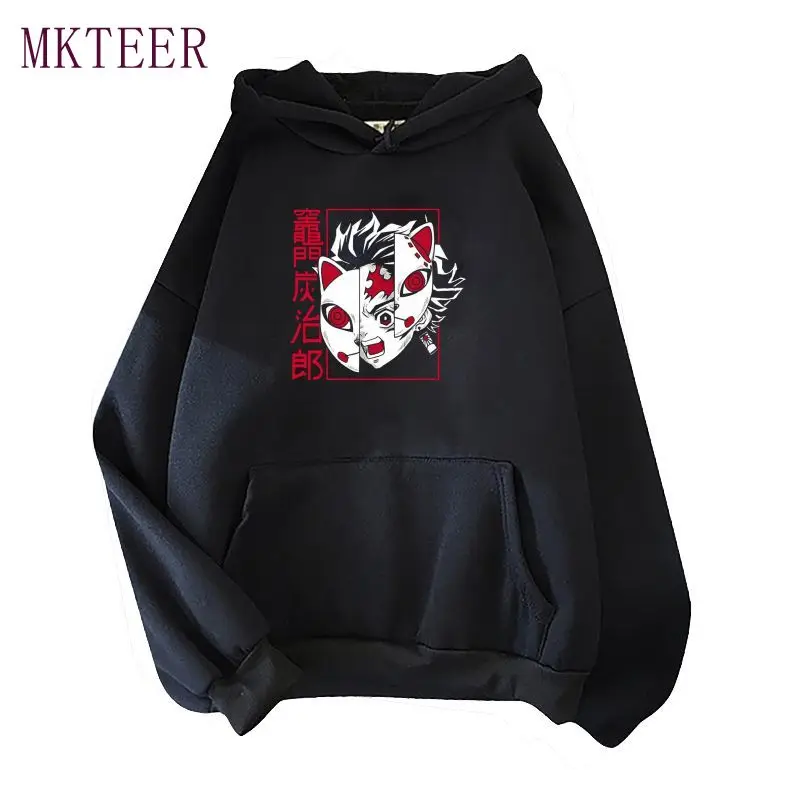 

Demon Slayer Kimetsu No Yaiba Mens Casual Anime Hoodies Sweatshirts Fashion Harajuku Print Oversized Hoodie 2021 Loose Pullovers