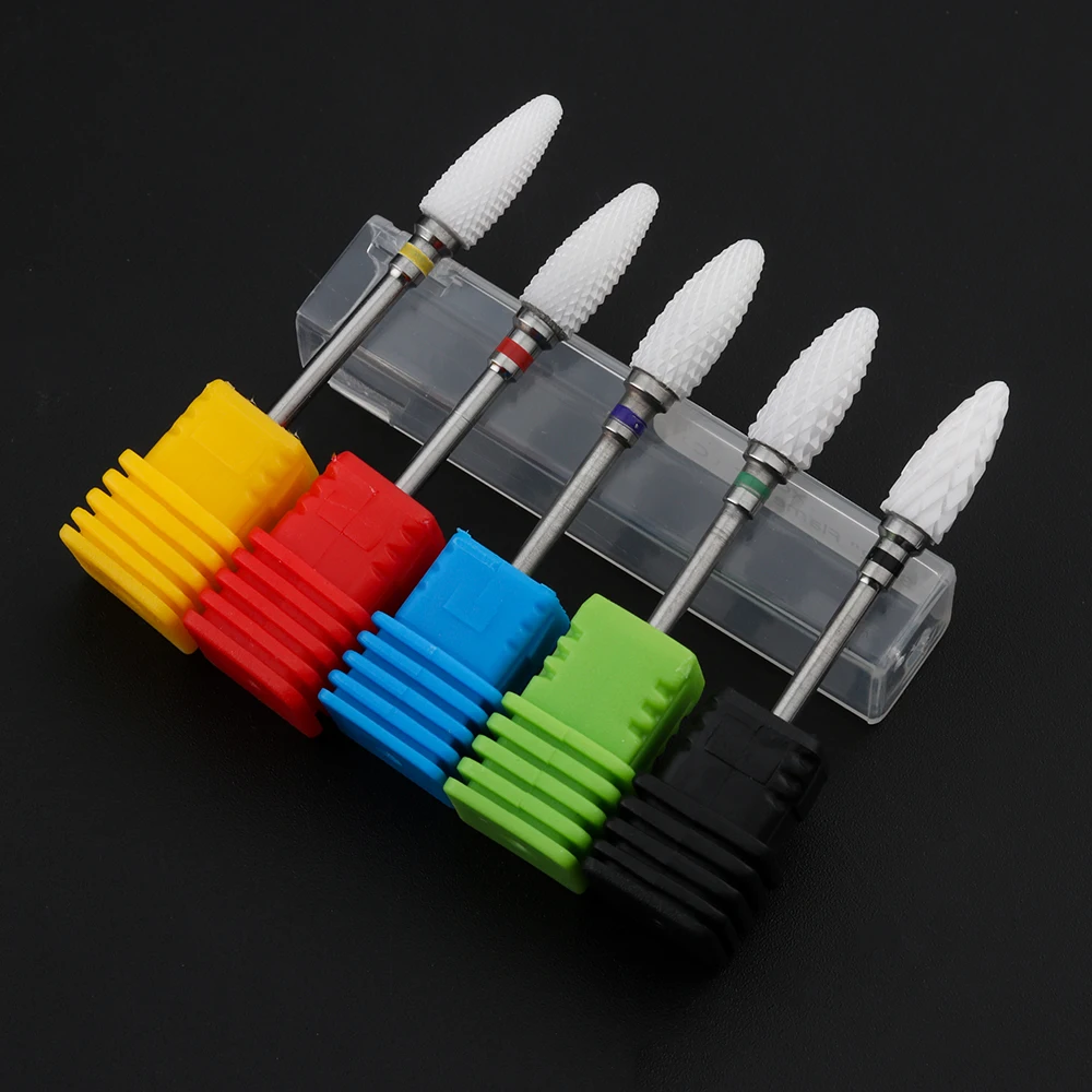 HOT Milling Cutter For Manicure Machine Ceramic Mill Set Pedicure Electric Nail Files Drill Bit | Красота и здоровье