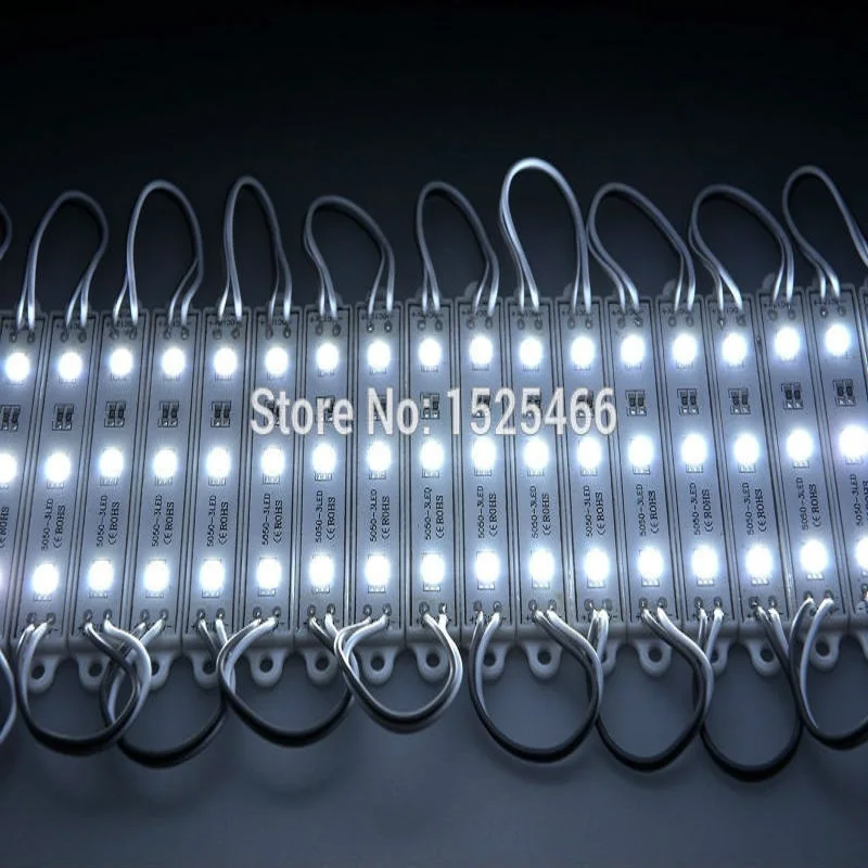 20 шт. 12 В 5050 SMD 3 светодиодный белый модуль светильник для RGB контроллера надписей |