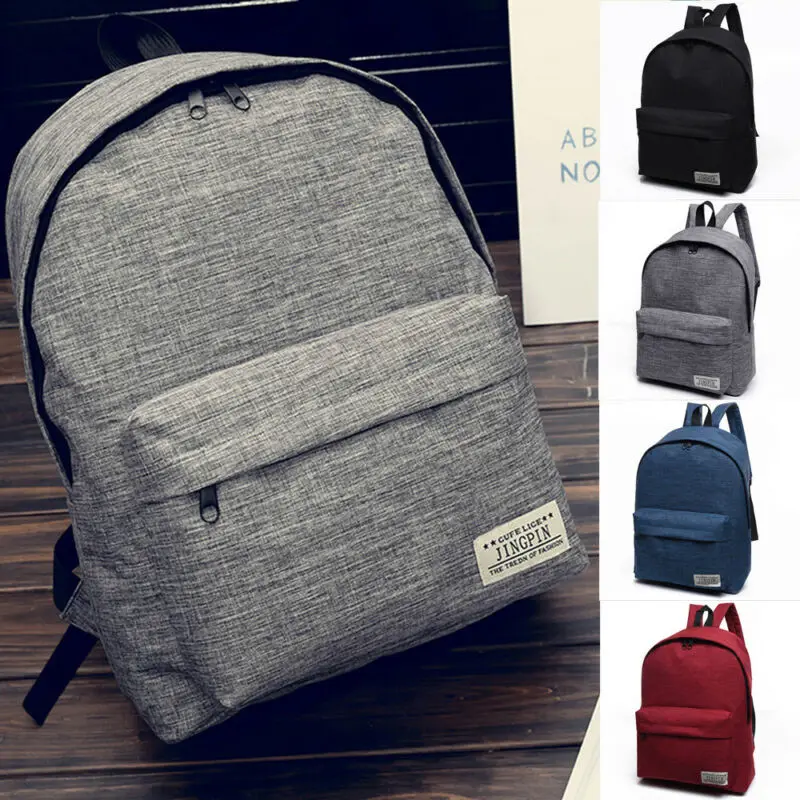 Холщовый Рюкзак Унисекс модный вместительный дорожный ранец с отделением для