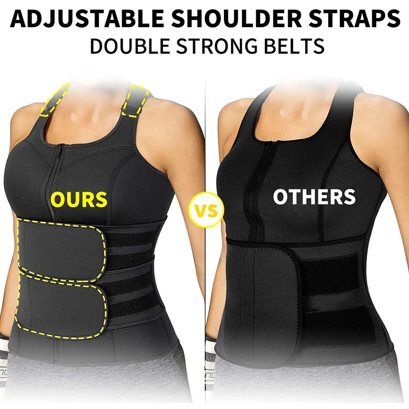 Для женщин талии тренер жилет неопрен Body Shaper сауна спортивный костюм для