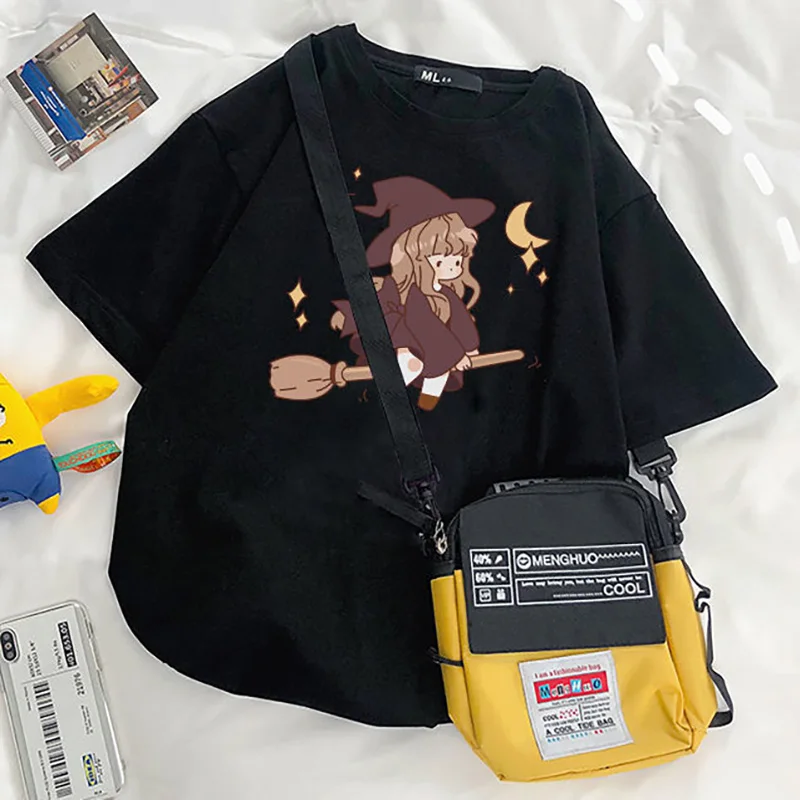 

New Style Short-Sleeved T-Shirt Women Loose Korean Version Wild Women Korean Version Casual Short-Sleeved Printing