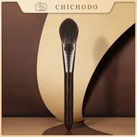 chichodo makeup brush 2021 new luxurious carved ebony animal hair series foxgray ratgoat hair blush brush beauty make up f106