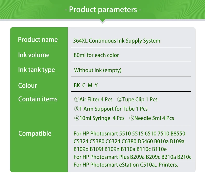 Plavetink Перезаправляемые картриджи для СНПЧ для hp 364 XL для hp Deskjet 3070A B209A B210A 5510 5515 5520 принтер для hp 364 с чип сброса