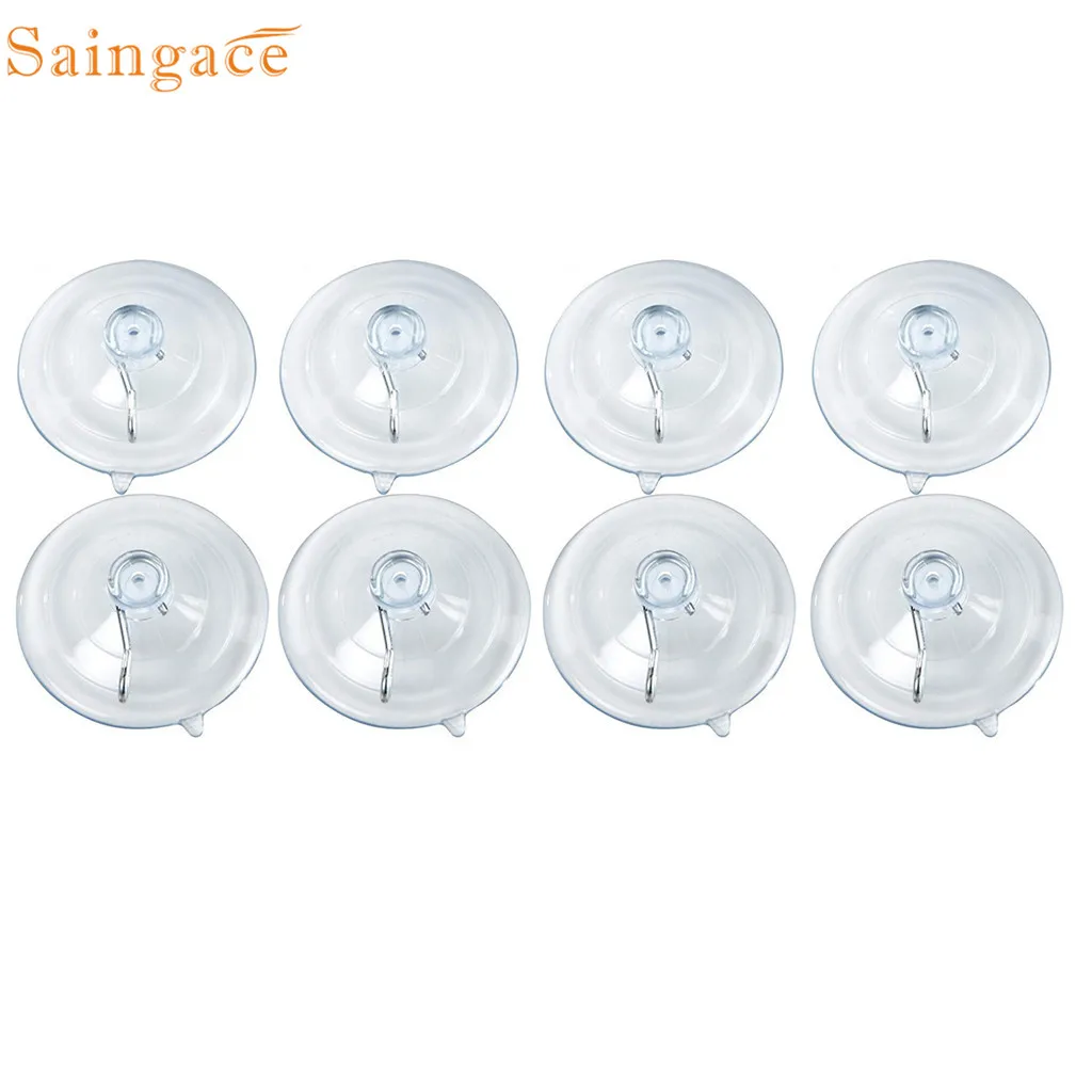 Крючки для хранения Saingace 8 шт. прозрачные подвесные вешалки на присоске