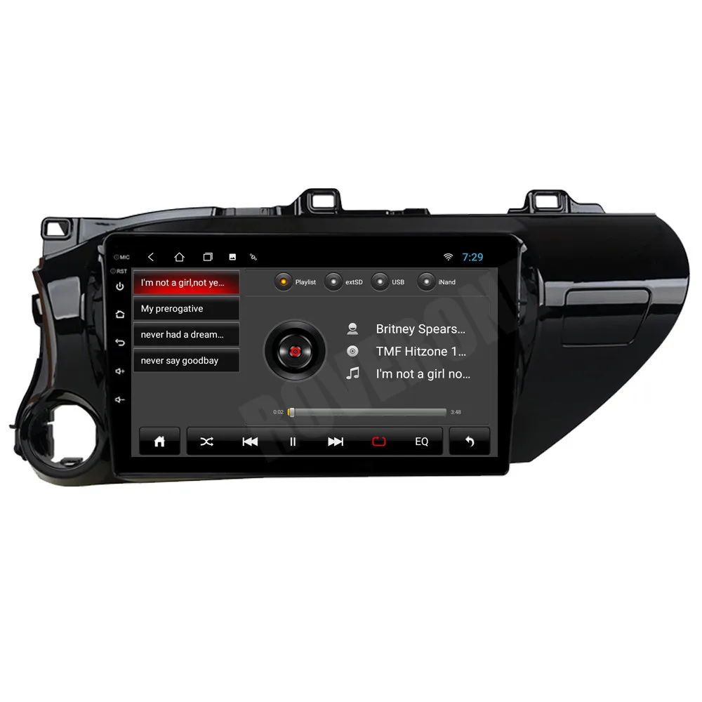 Автомобильные аксессуары для Toyota Hilux 2015 2016 2017 2018 Android 10 радио стерео GPS-навигация