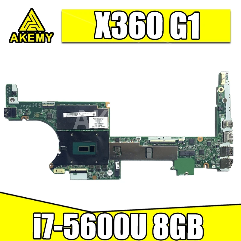 

AKemy 100% Новинка для hp spectre X360 G1 13-4000 материнская плата 808445-601 808445-501 808445-001 DA0Y0DMBAF0 i7-5600u 8 ГБ хорошо работает