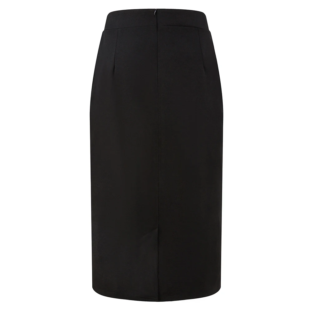 4xl 5xl Plus Size Bodycon Pencil Skirts Woman Big High Waist Patchwork Bandage Slim Elegant Stretch Office Midi OL | Женская одежда