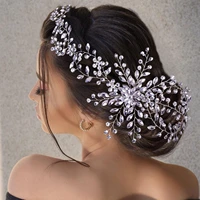 luxury crystal wedding crown bridal hair accessories bridal tiaras rhinestone hair jewelry bridal headpieces women headwear