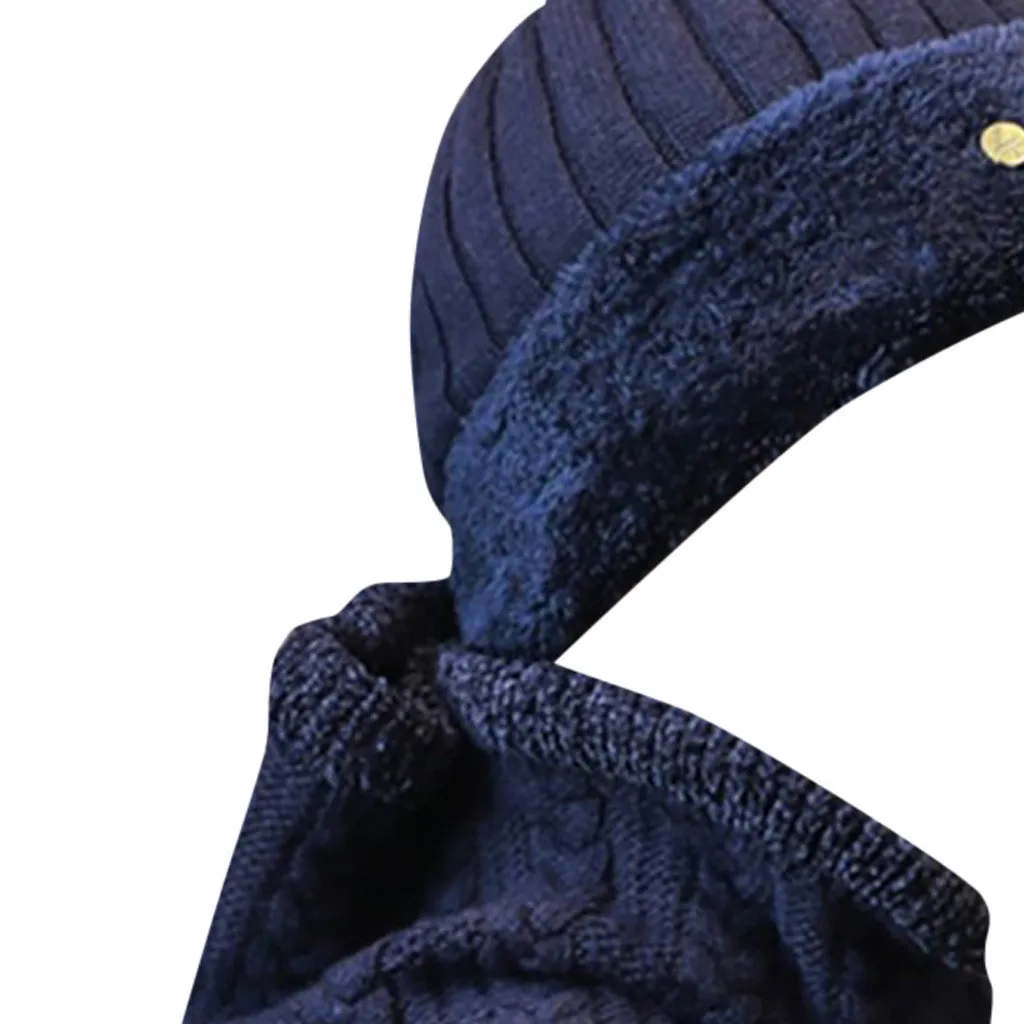 2 шт. зимние ветрозащитные шапки для походов мужская теплая термовязаная шапка