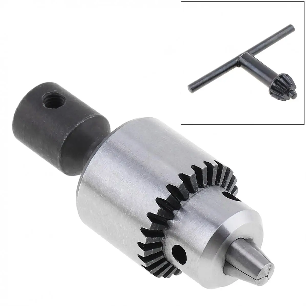 

Drill Chuck 4pcs/set 0.3-4mm Drill Collet Chuck Stainless Steel with 5mm Connect Rod Key Wrench for Power Tools Accessories