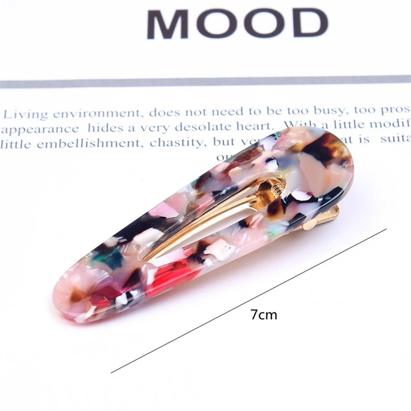 Женская заколка для волос в японском стиле с геометрическим рисунком форме капли