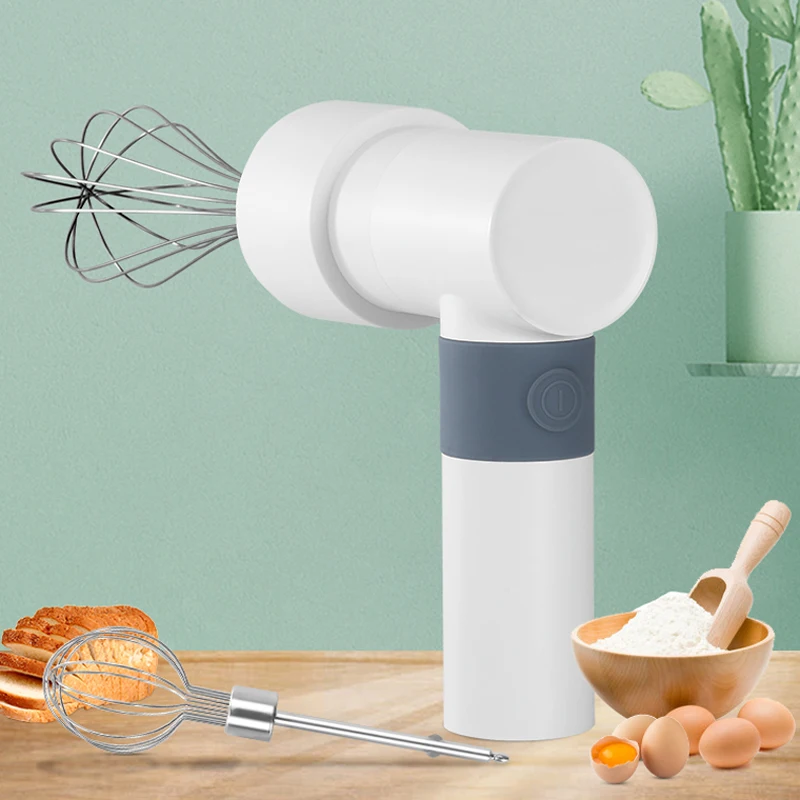 

Handheld Egg Beater Milk Frother 2000mAh Electric Food Mixer Foam Maker With 2 Whisks Kitchen Blender For Milk Coffee Egg 5V