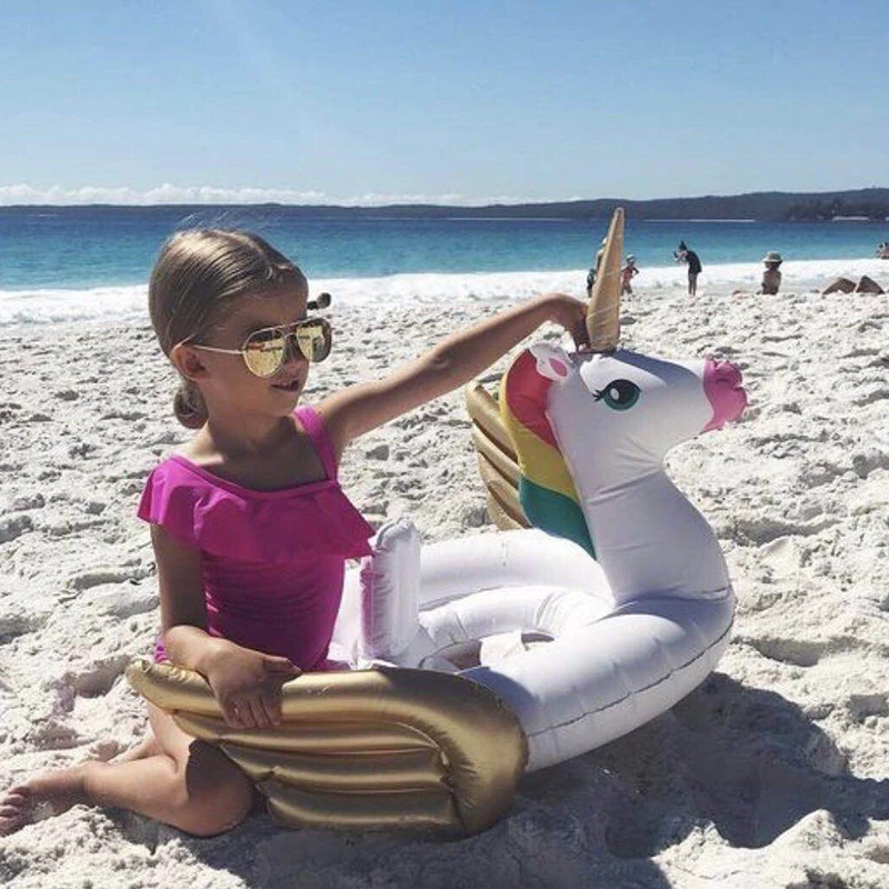 Новинка Лидер продаж Надувное регулируемое кольцо для купания в виде фламинго