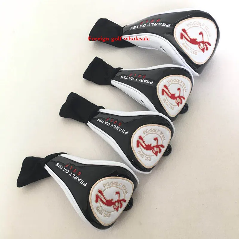 Black white Гибридные Чехлы для головы Golf UT из искусственной кожи, 2 цвета, чехол для водителя - Цвет: Black white