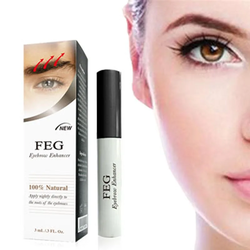 FEG Eyebrow Growth Serum for waterproof grow 7 days Natural herbs Eye brows growth liquid 100% original brand makeup maquiagem