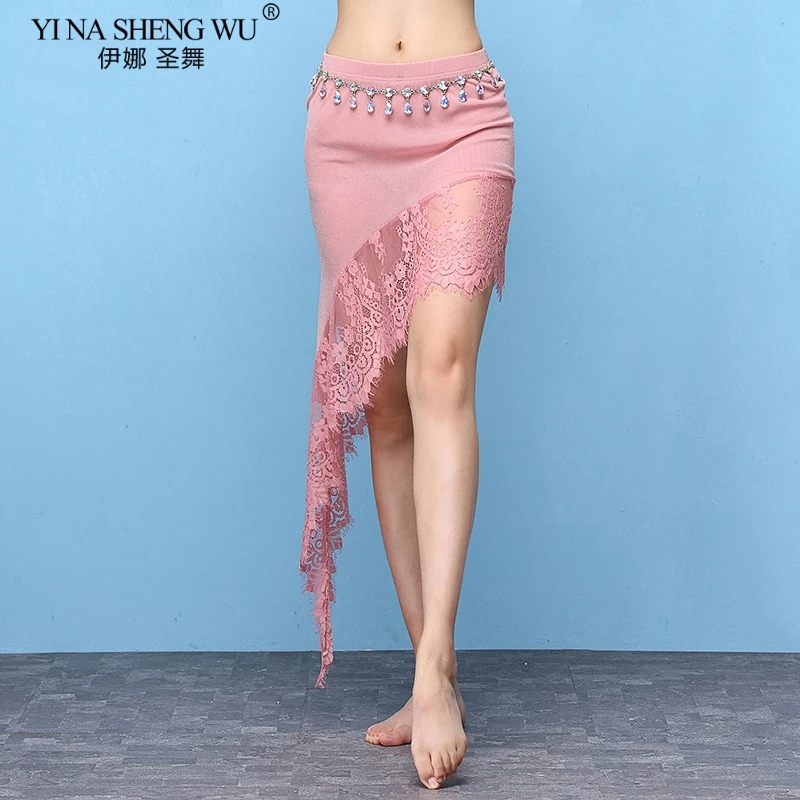 Женский Асимметричный костюм для танца живота откровенная сетчатая юбка с