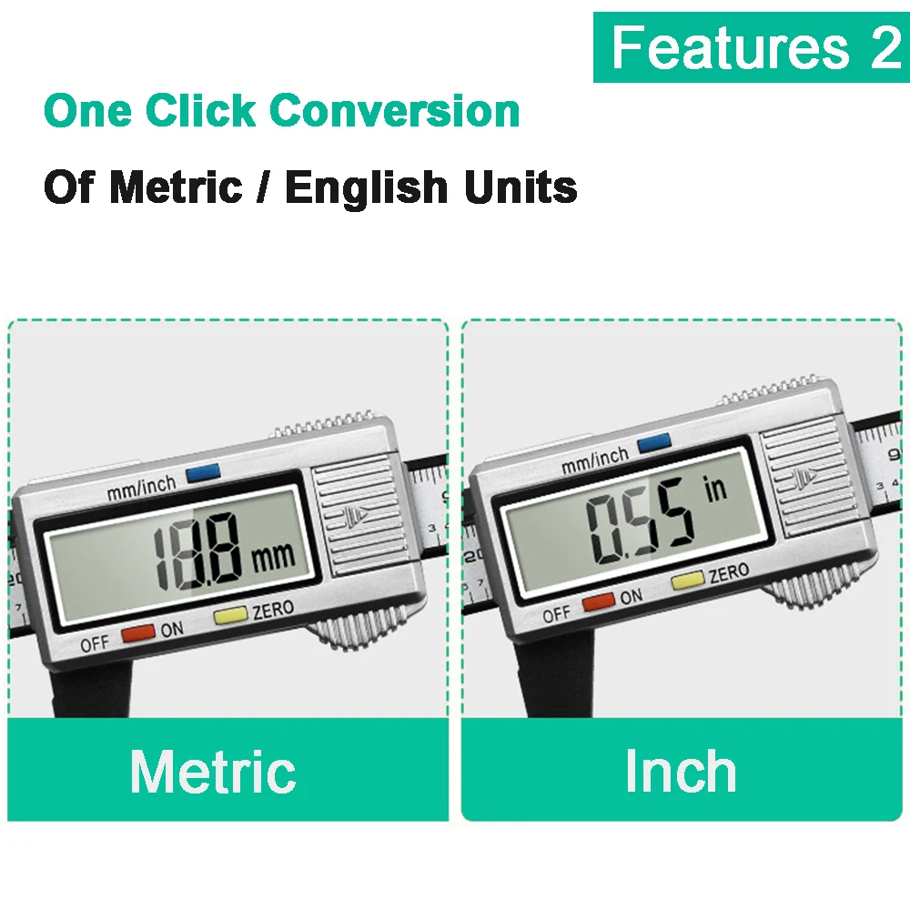 Электронный штангенциркуль с нониусом 0-150 мм 6 дюймов | Инструменты