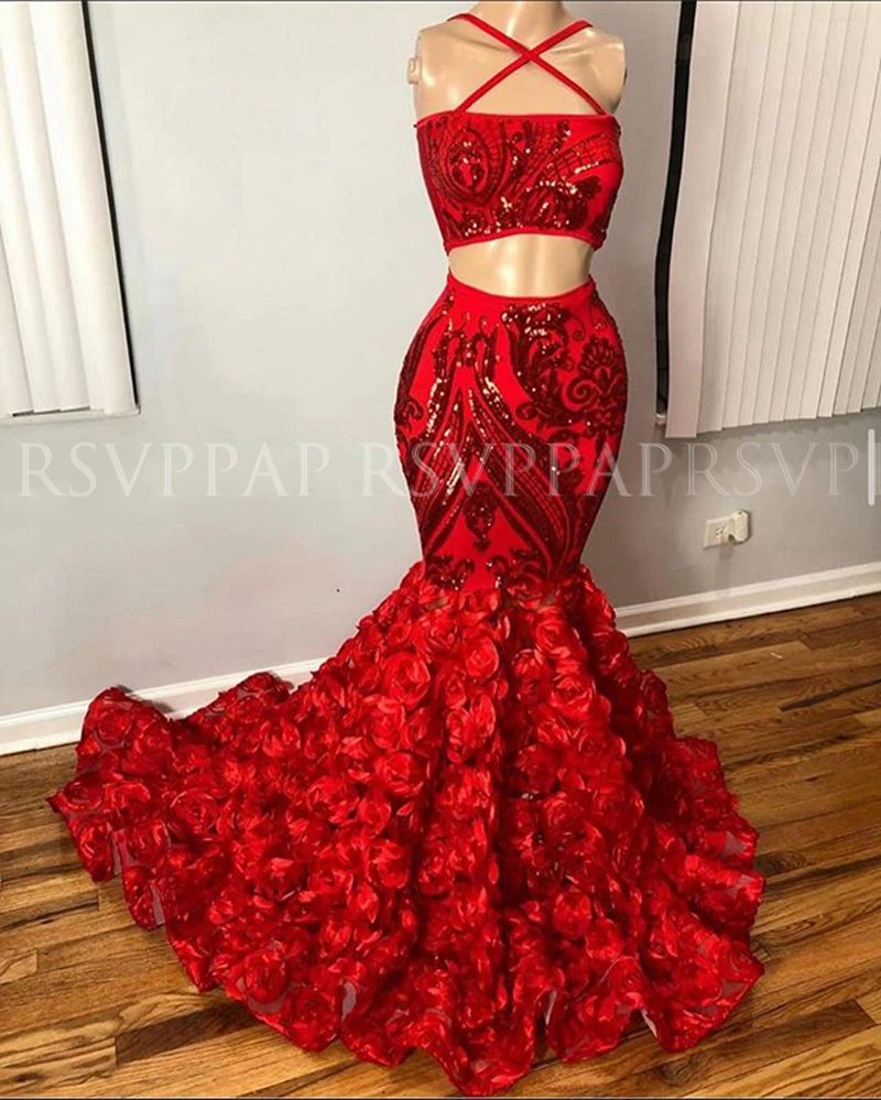 Африканский царь чёрных для девочек длинные платья выпускного вечера 2021 с