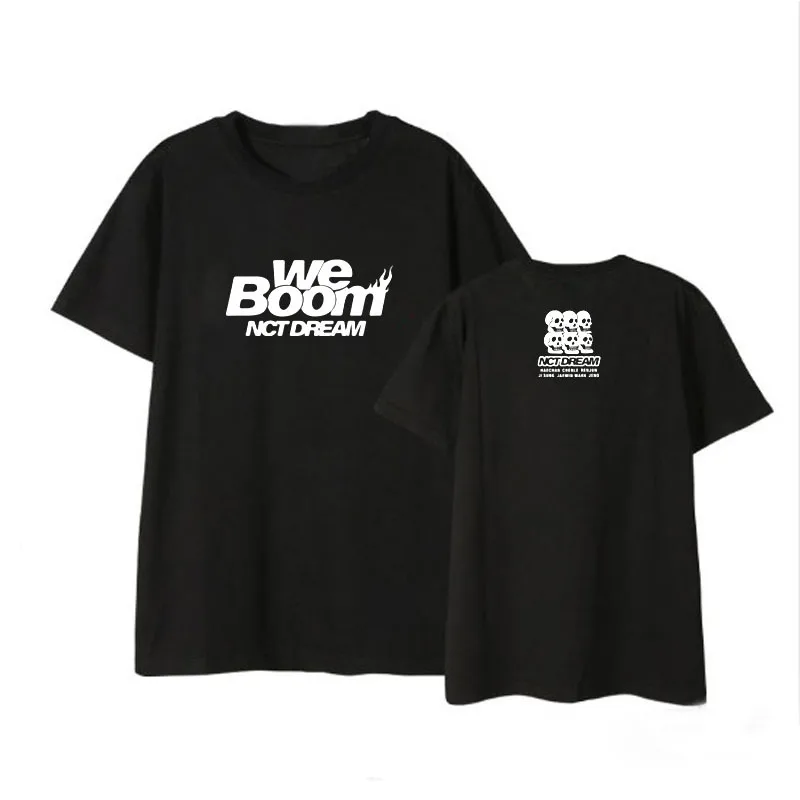 Kpop NCT DREAM We Boom Album Shirts уличная свободная футболка топы с короткими рукавами DX1114 |