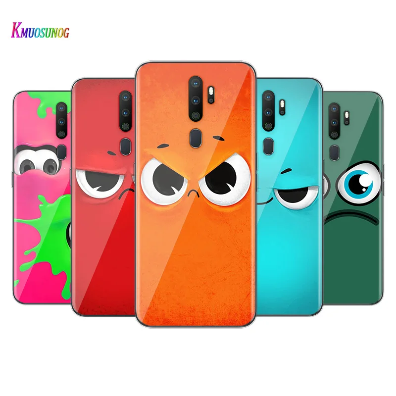 

Cartoon Cute Expression For OPPO F5 F7 F9 F11 F15 F17 F19 R9S R15X R17 RX17 K3 K5 Find X2 X3 Pro Lite Neo Phone Case