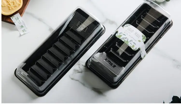 50 шт. упаковка для 8 тортов десертов блистерная коробка с наклейкой выпечки торта