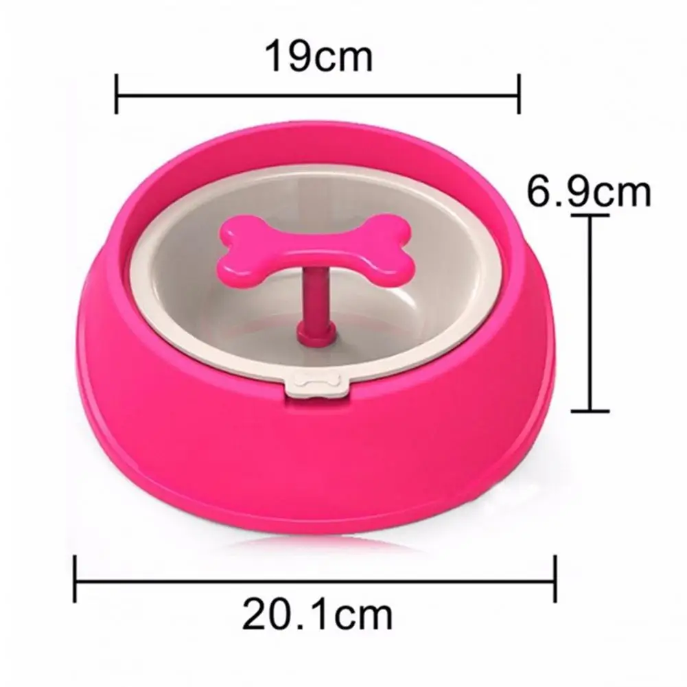 TPFOCUS миска для кормления ПЭТ мультфильм вращающийся в форме кости медленное