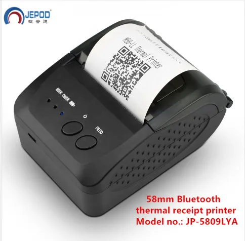 JP-5809LYA Дешево! JEPOD JP-5809LYA 58 мм USB Термальный чековый принтер Bluetooth беспроводной банкнот-принтер для Android, IOS, Windows системы - Цвет: JP-5809LYA