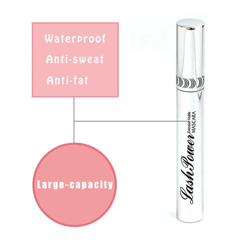 Тушь для ресниц из шелкового волокна 4D черная Водостойкая тушь удлинение макияж |