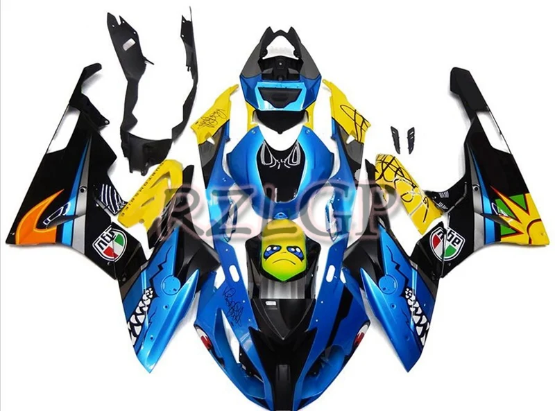 

Motorcycle Fairings Kit Fit For Bmw S1000r 2014 2015 2016 Bodywork Set High Quality ABS Injection Blue Yellow shark