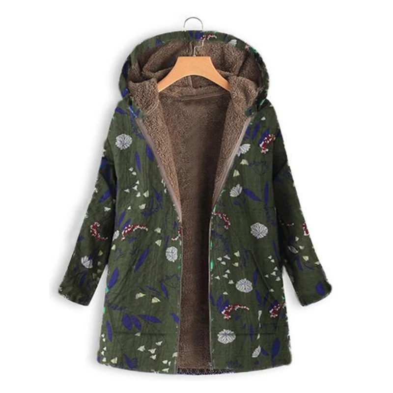 Женское пальто-парка на молнии зимнее теплое утепленное пальто с винтажным