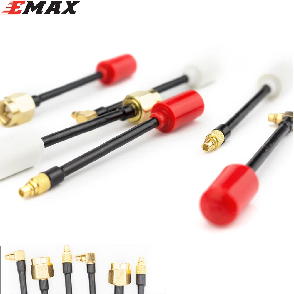 Нано антенна Emax 5 8G передача RHCP LHCP 50 мм SMA MMCX прямой угол для радиоуправляемого FPV