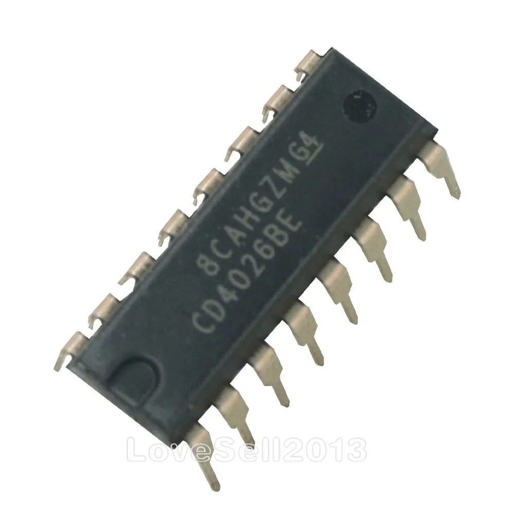 5 шт. Новый CD4026 CD4026BE 4026 IC CMOS счетчики десять лет/делитель DIP-16 | Электроника