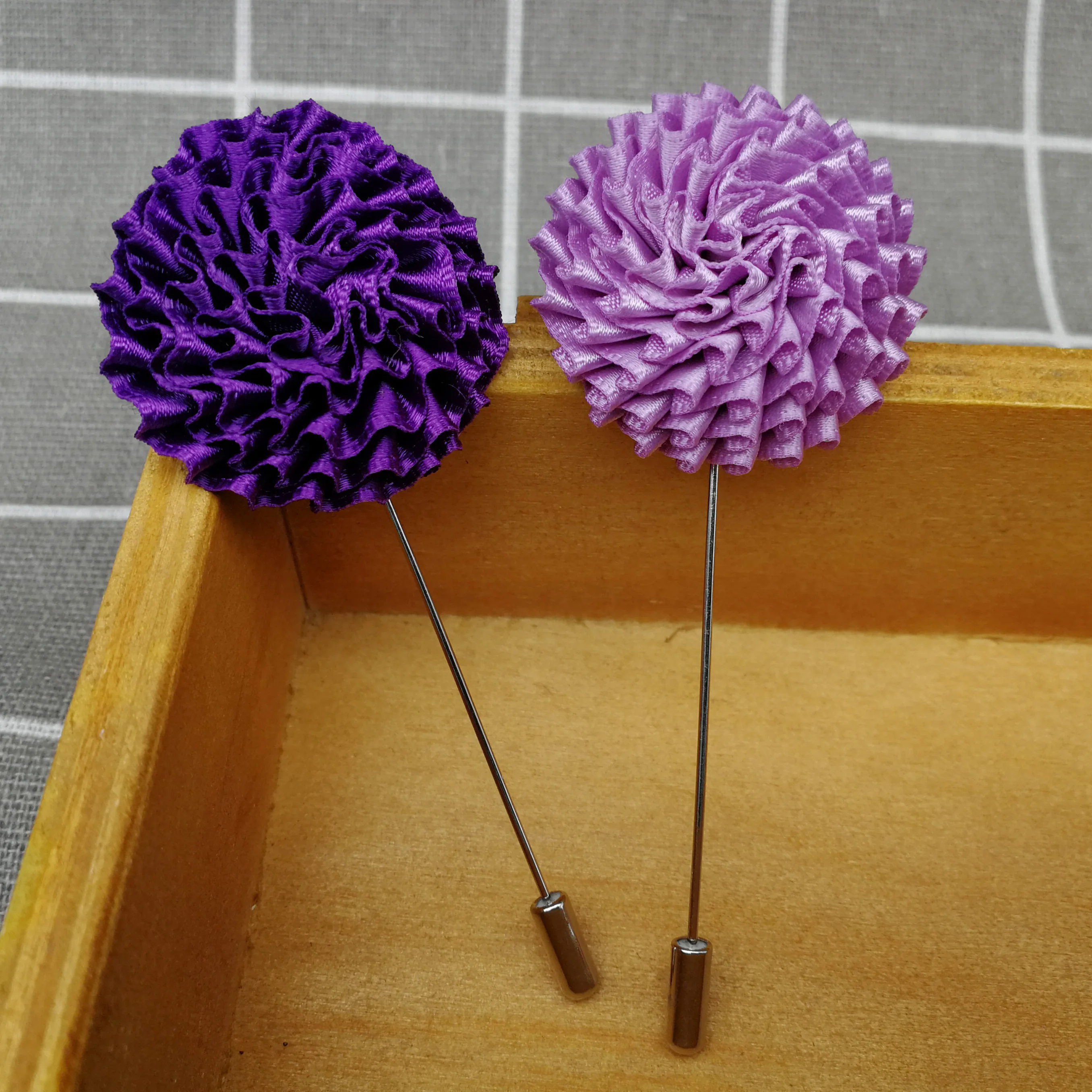 Высококачественная Роскошная ткань цветок нагрудный знак брошь для мужчин