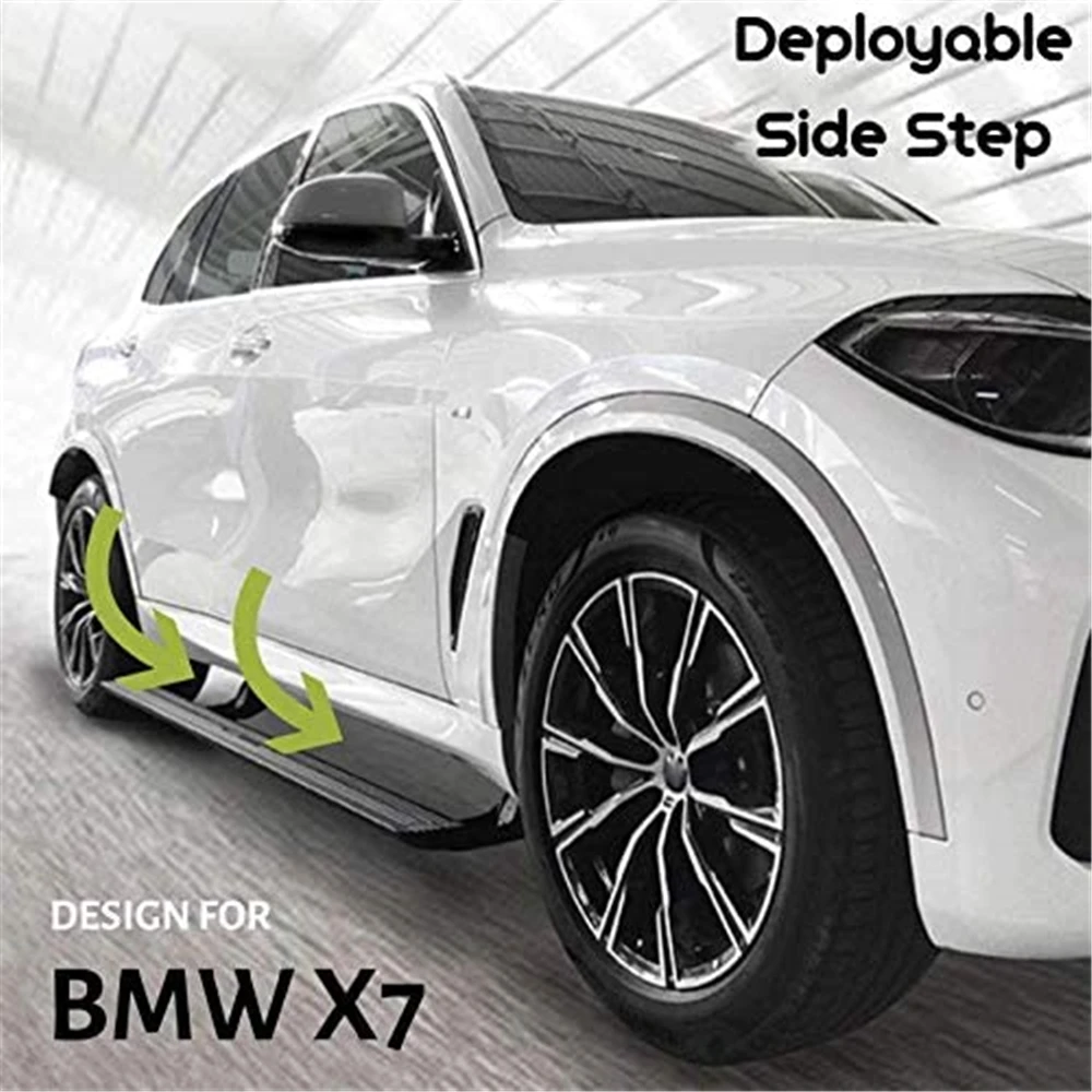 

Мощный разворачиваемый боковой Шаг подходит для BMW X7 G07 2019 2020 2021, подножка Nerf Bar
