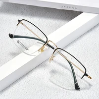 beta titanium frame glasses half rim eye glasses men style rectangle spectacles myopia eyeglasses new arrival