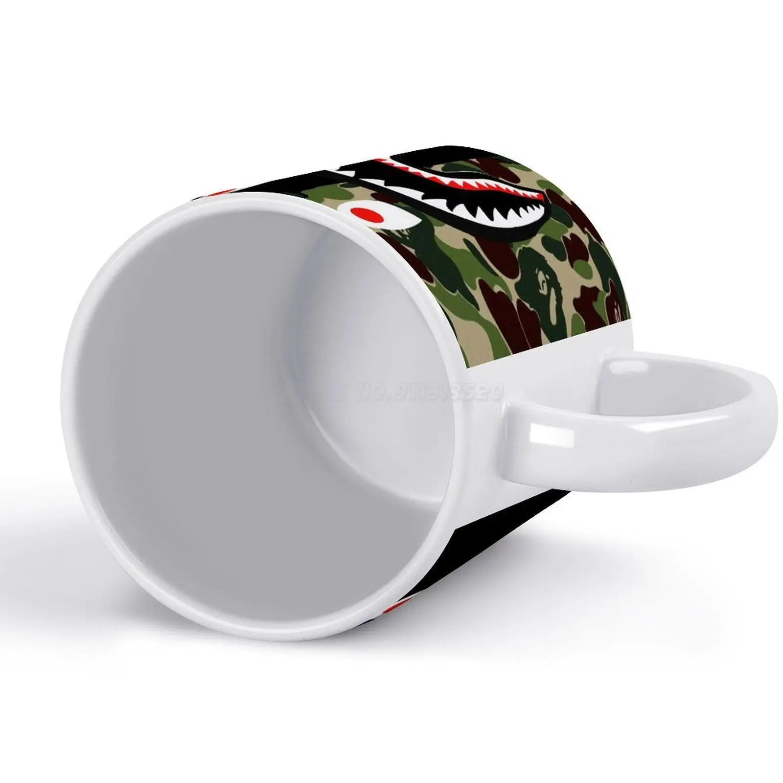 Старая белая чашка Bape с индивидуальным принтом забавная подарок Персональная