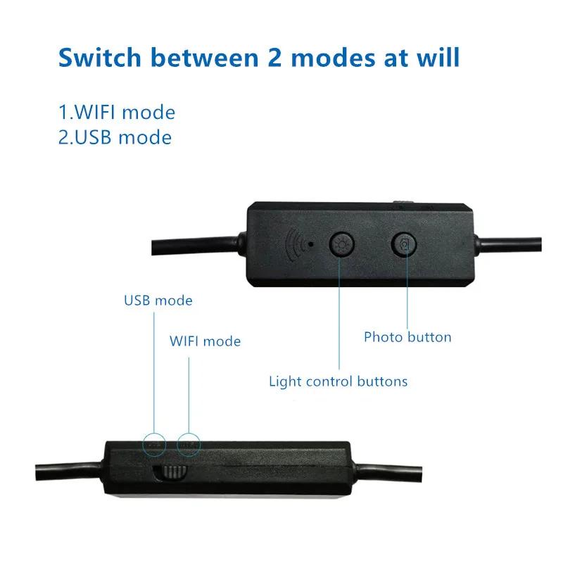 3 в 1 8 мм эндоскоп Wi-Fi камера для автомобилей смартфонов IOS и Android USB мини эндоскопа