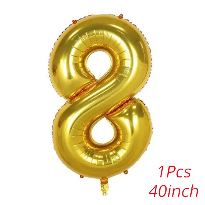 40inch number-I С Днем Рождения украшения партии Фольга Воздушные шары Блестящие Золото С Днем Рождения письмо воздушный шар 40inch 0123456789 Количество Баллоны шаров - Цвет: 40inch number-I